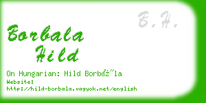 borbala hild business card